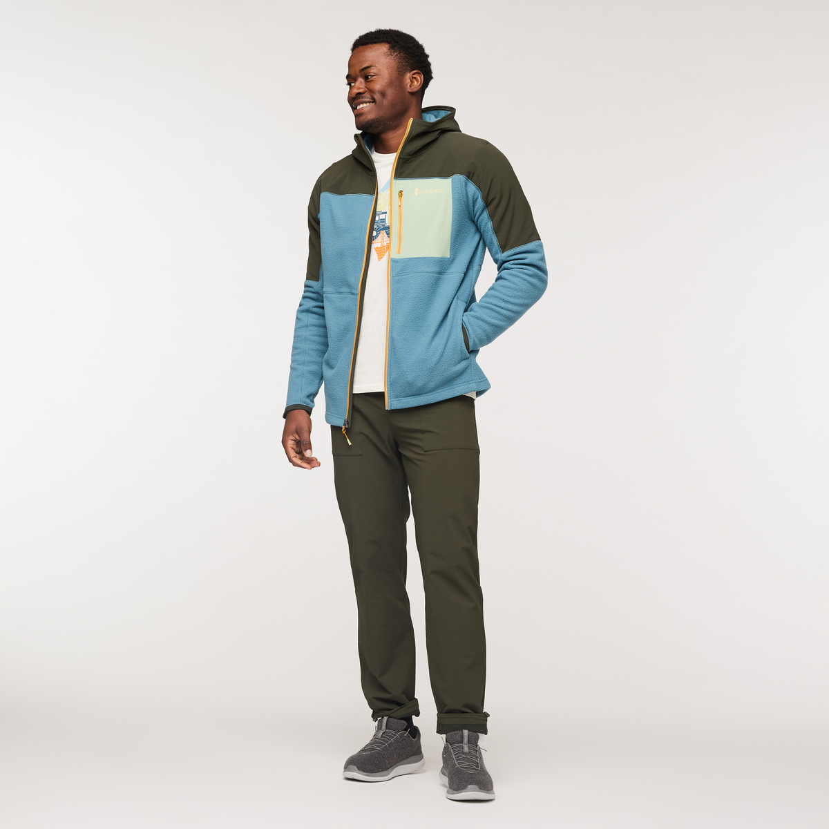 Alternative view of Abrazo Hooded Full Zip Fleece Jacket   Men's